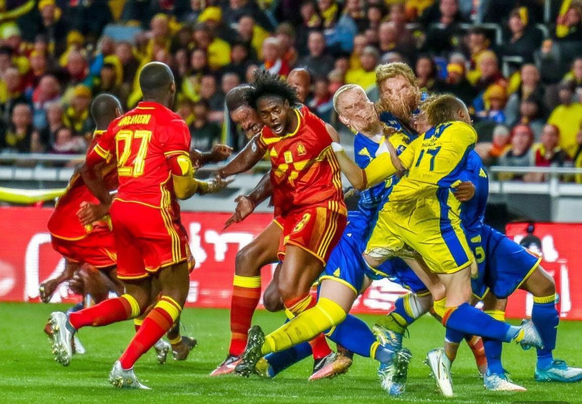 2017比利时vs瑞典友谊赛：激情对决，足球传奇再现